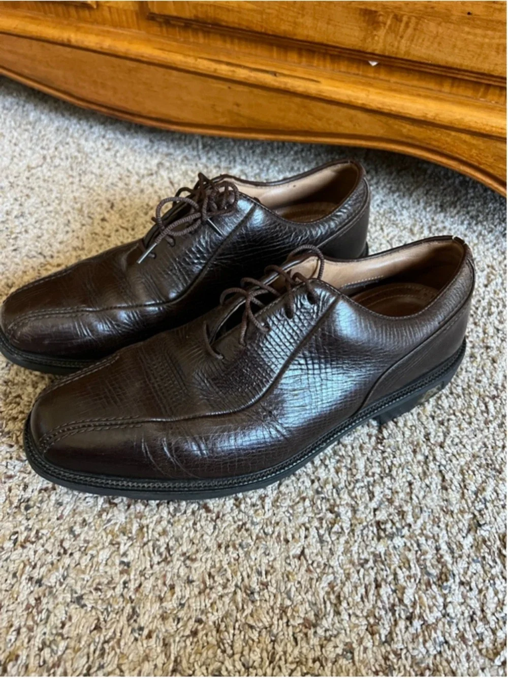 Men's FootJoy Brown Leather Professional Golf Oxfords & Derbys Size 9